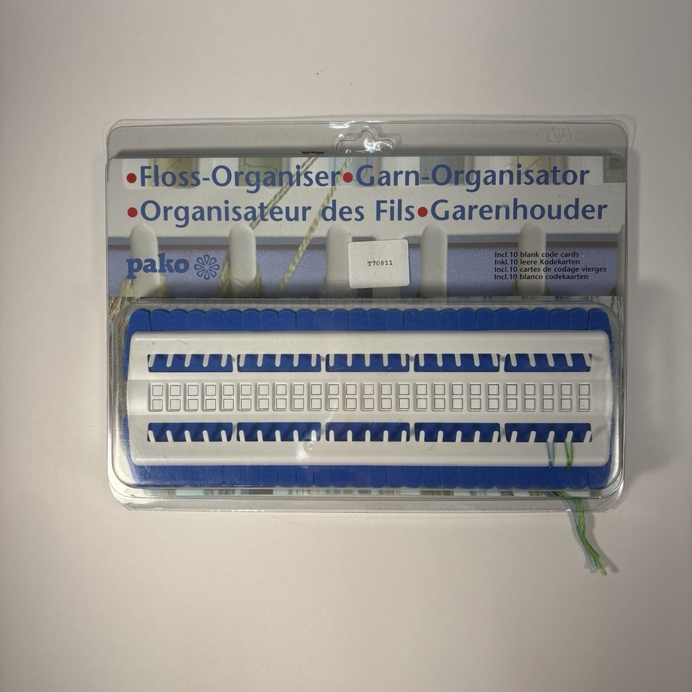 PAKO Embroidery Floss Organizer with 10 Cards (T70911) - New & Sealed